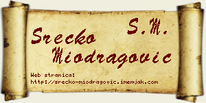Srećko Miodragović vizit kartica